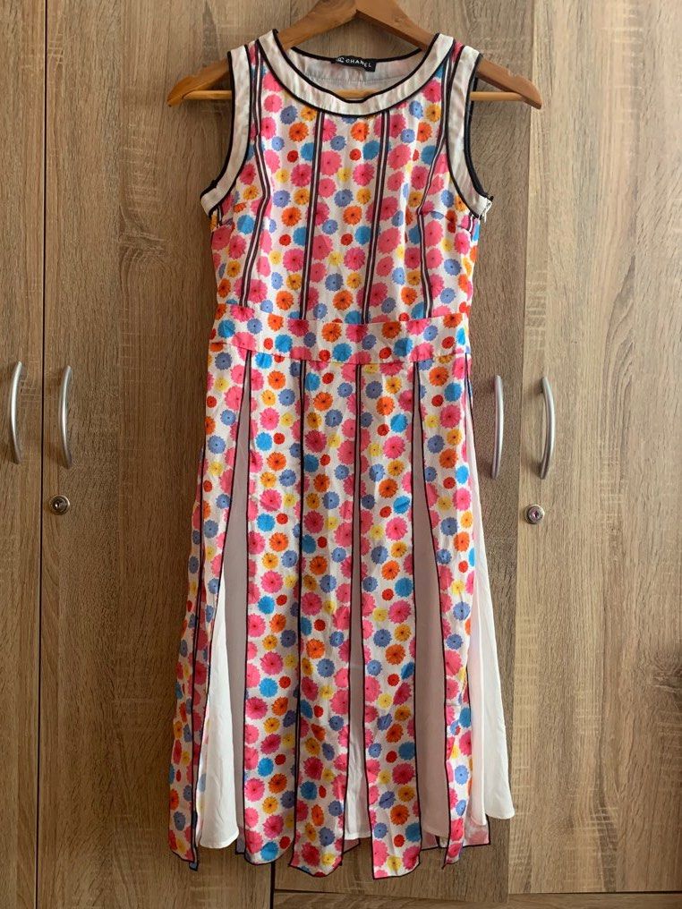 Chanel hotsell rainbow dress