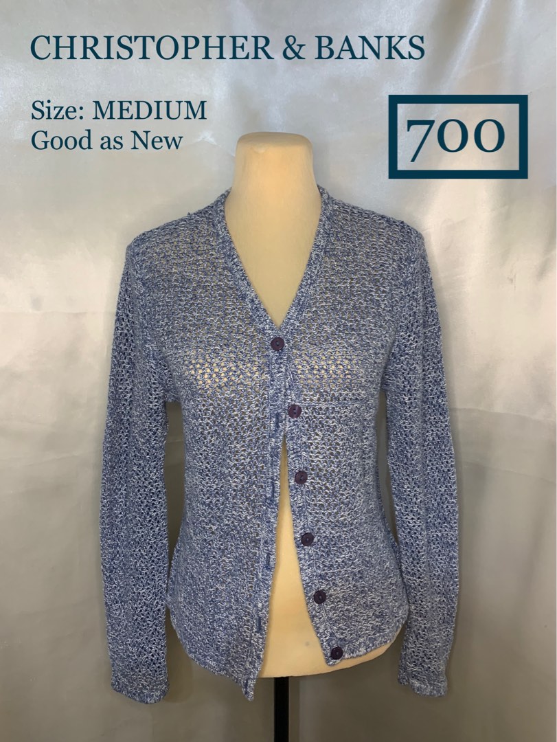 Christopher Banks Blue Cardigan