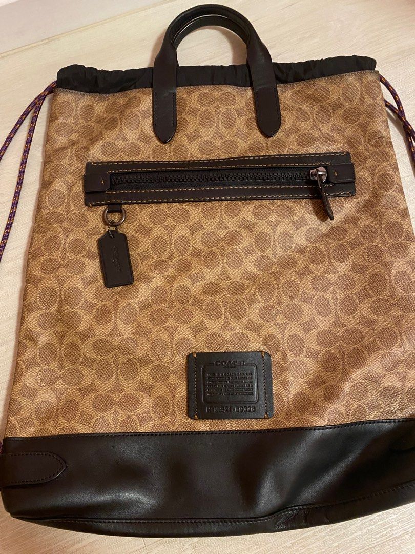 Coach academy drawstring backpack on sale
