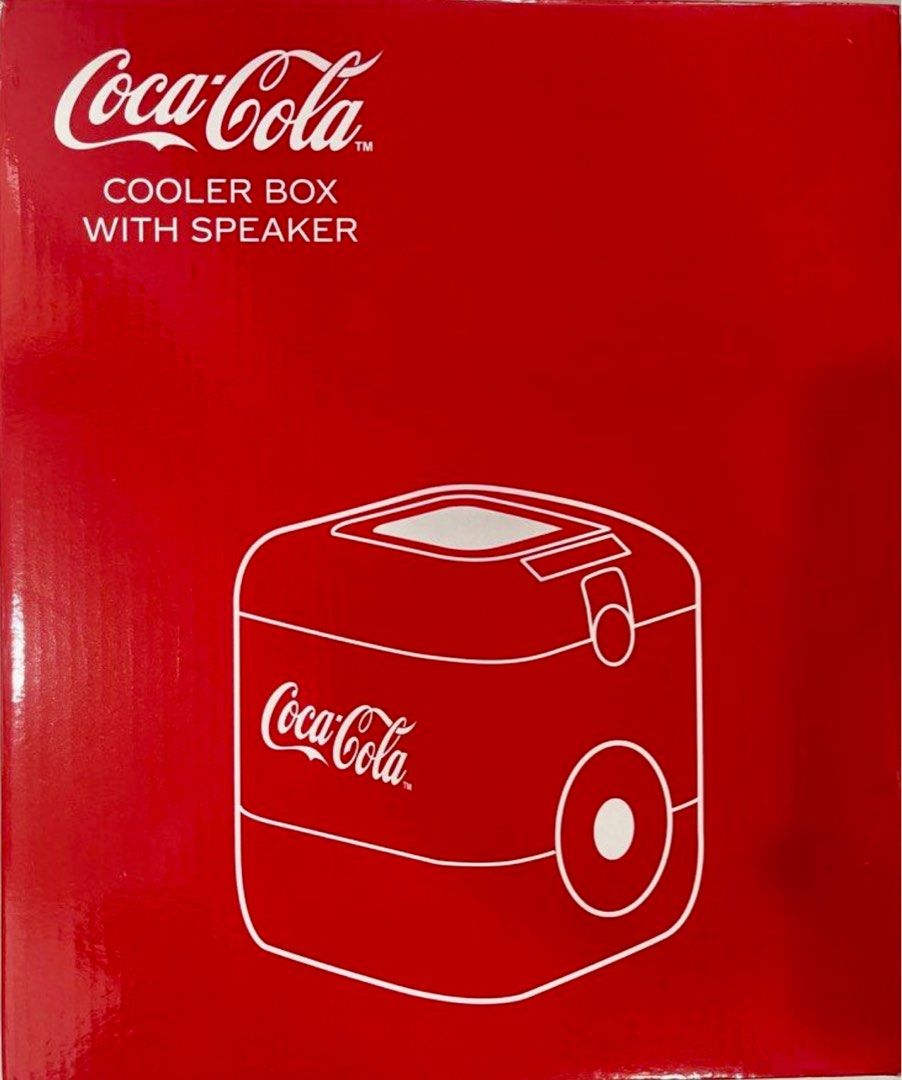 Coca Cola Cooler Box with Bluetooth Speaker & Radio, Audio, Soundbars, Speakers & Amplifiers on