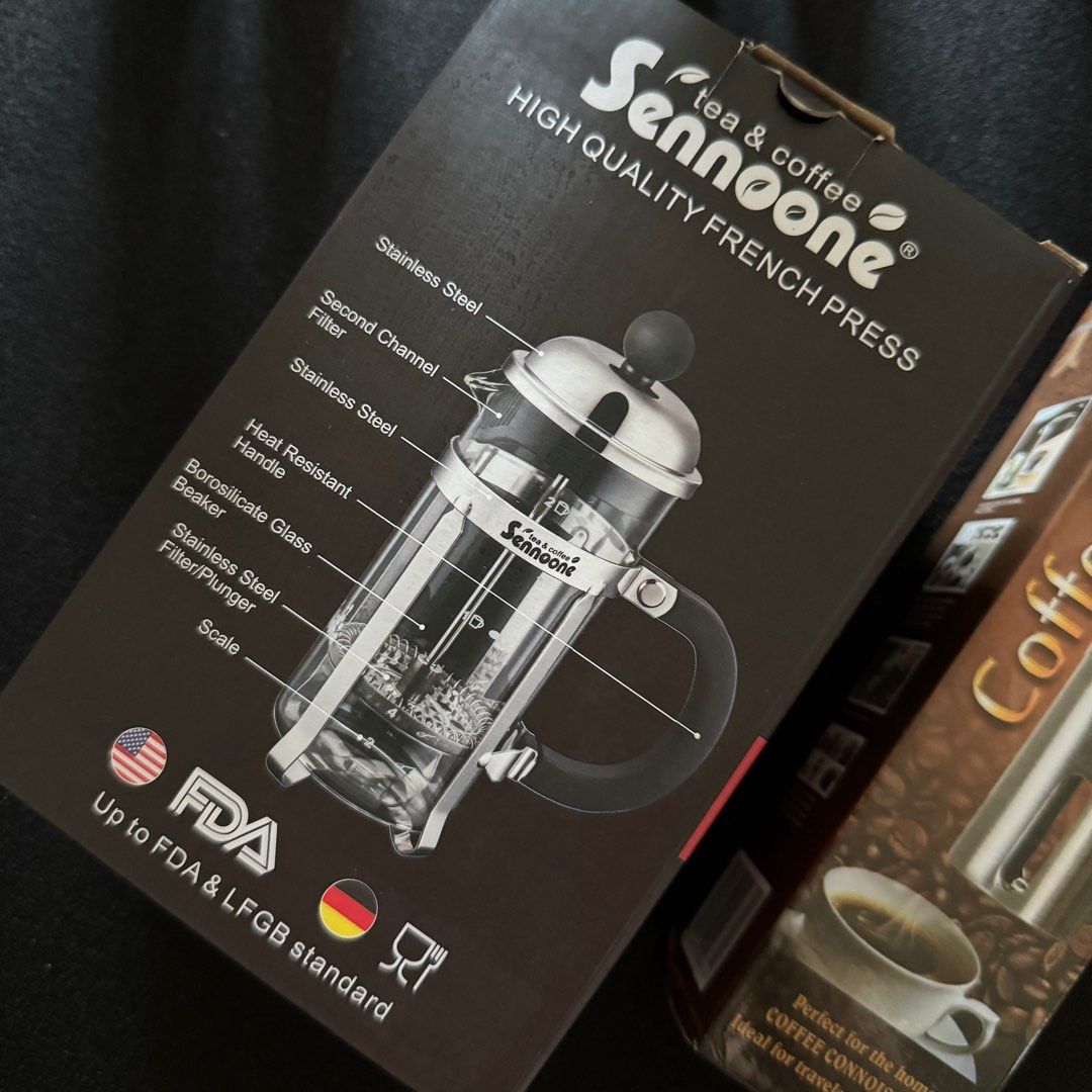 Coffee French Press and Grinder set, TV & Home Appliances, Kitchen
