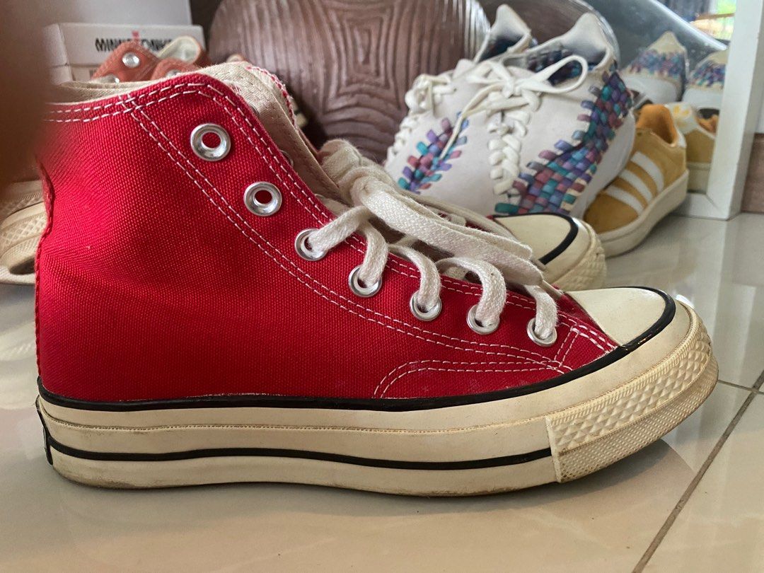 Red converse top like shoes