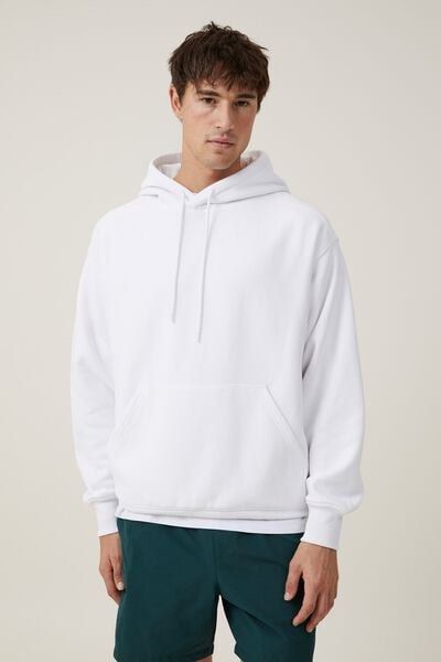 White hoodie cotton on sale