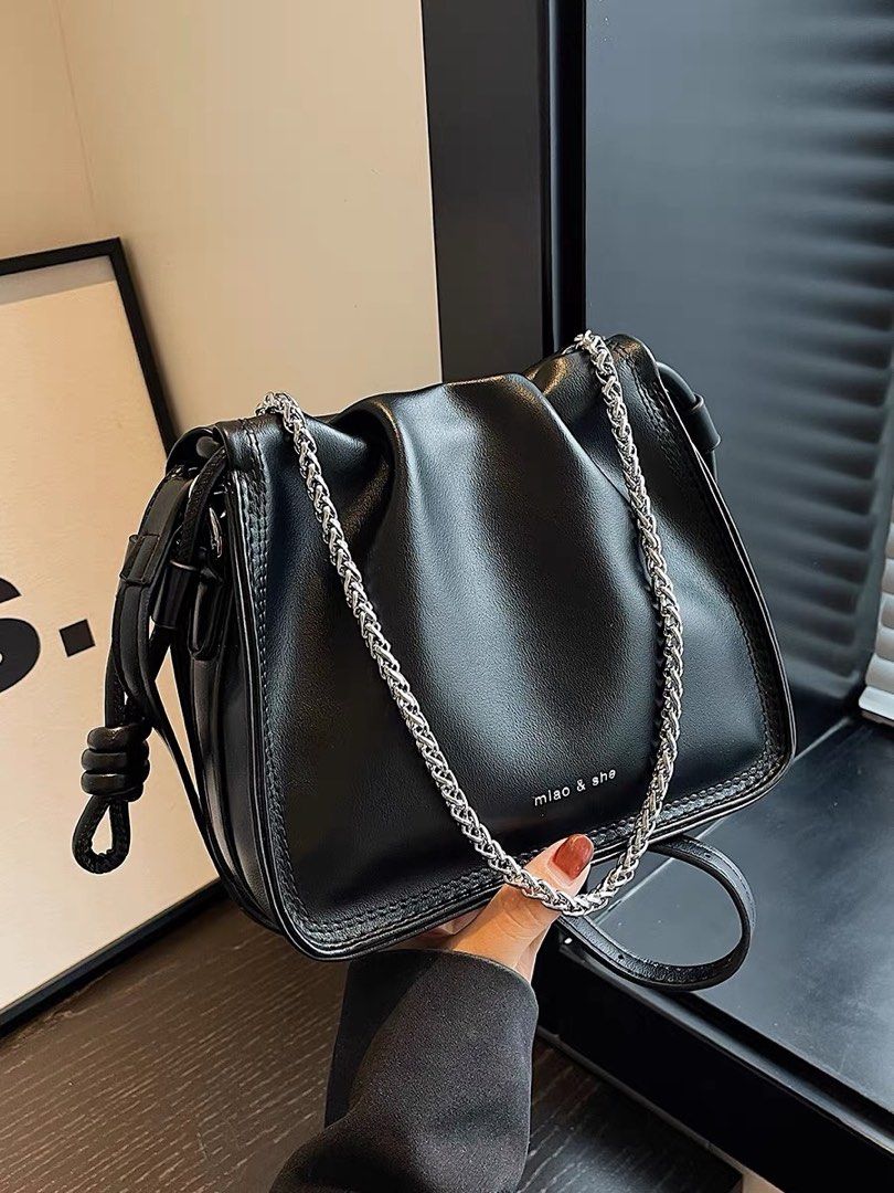 Tiny black shop crossbody bag