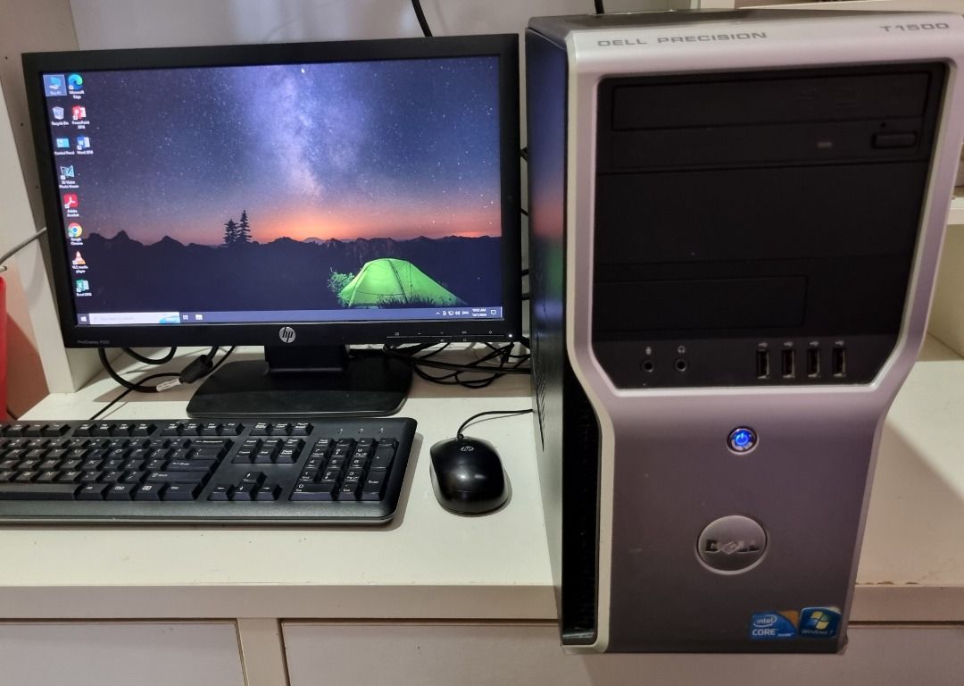 Dell Desktop PC Intel Core i5 10gb RAM 120gb SSD 500gb HDD
