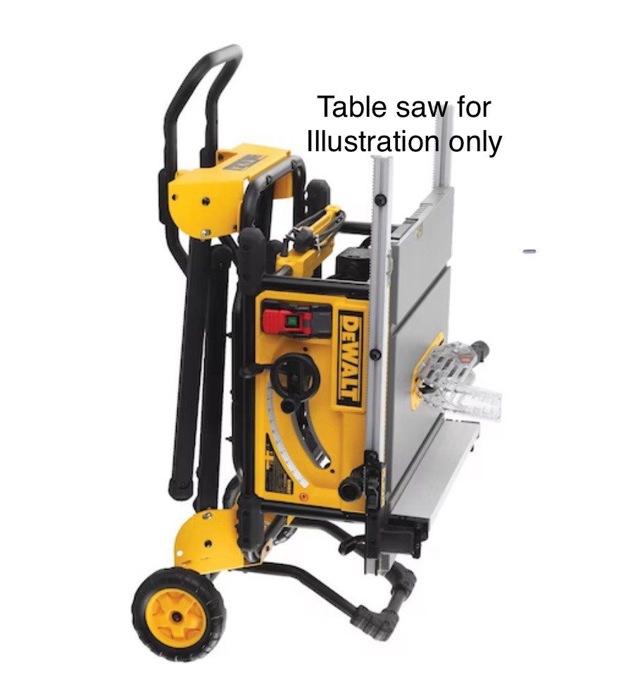 DEWALT DWE74911 Rolling Table Saw Stand for use with DWE7490X