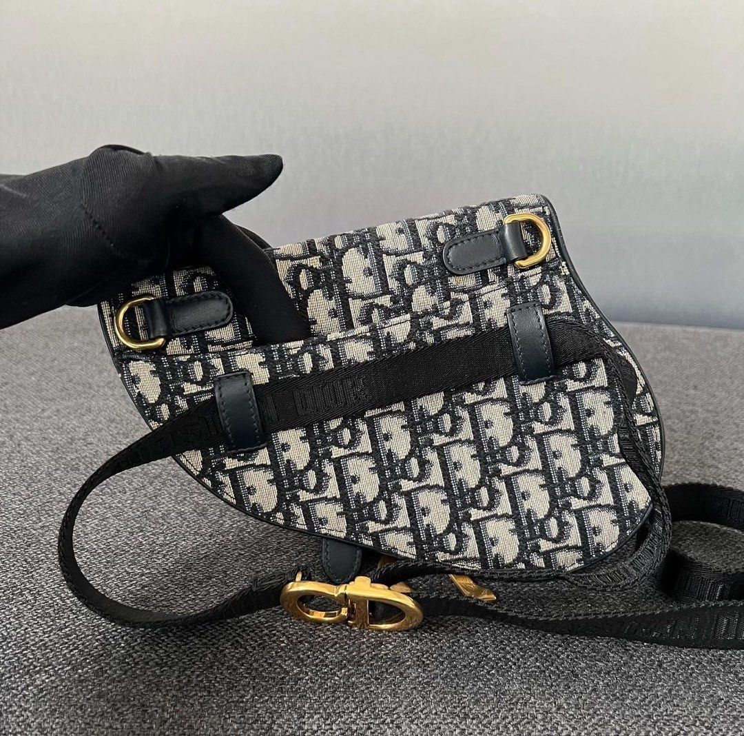 Dior saddle oblique belt bag deals