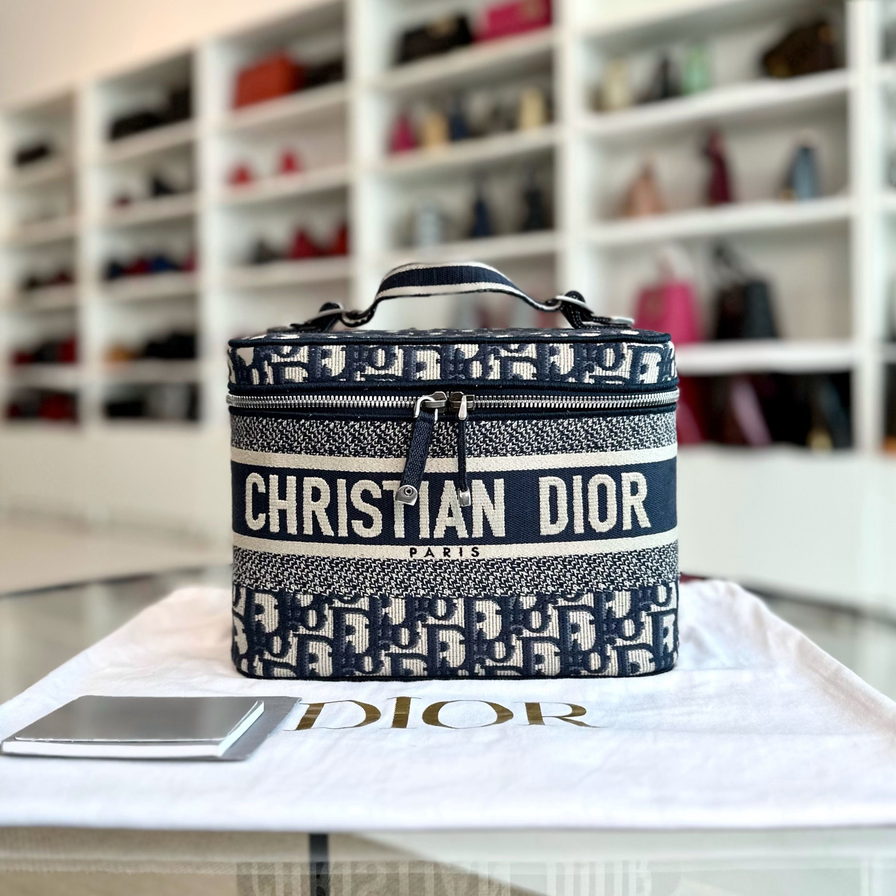 Dior oblique vanity outlet case