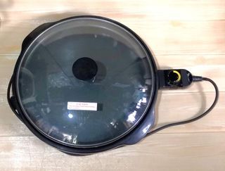 Electric Grill Skillet Frying Pan Non Stick 36cm Diameter