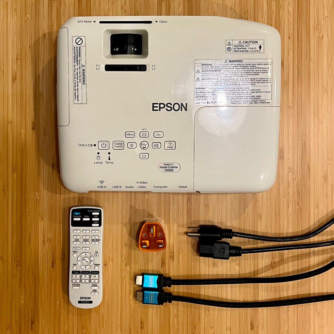 Epson 730HD 1080p 3000lumen 3LCD projector, TV & Home Appliances, TV
