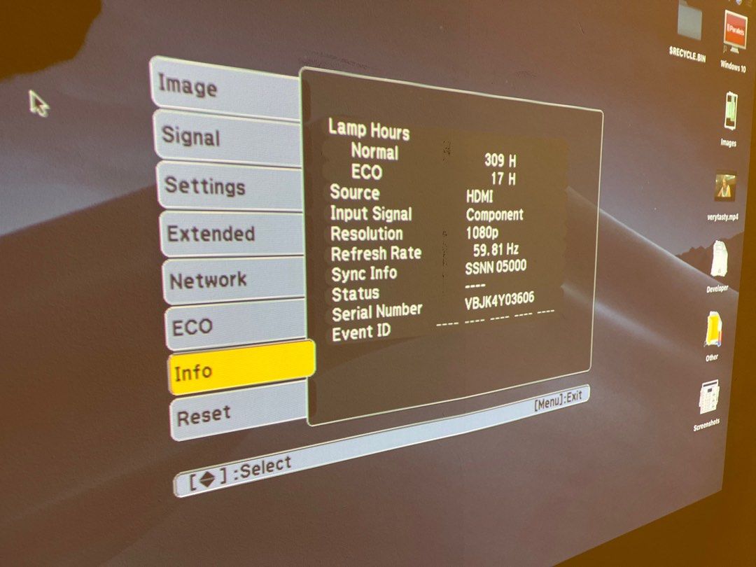 Epson 730HD 1080p 3000lumen 3LCD projector, TV & Home Appliances, TV