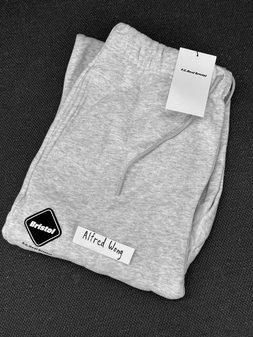 FCRB Emblem Sweat Pants (灰), 男裝, 褲＆半截裙, 運動褲- Carousell