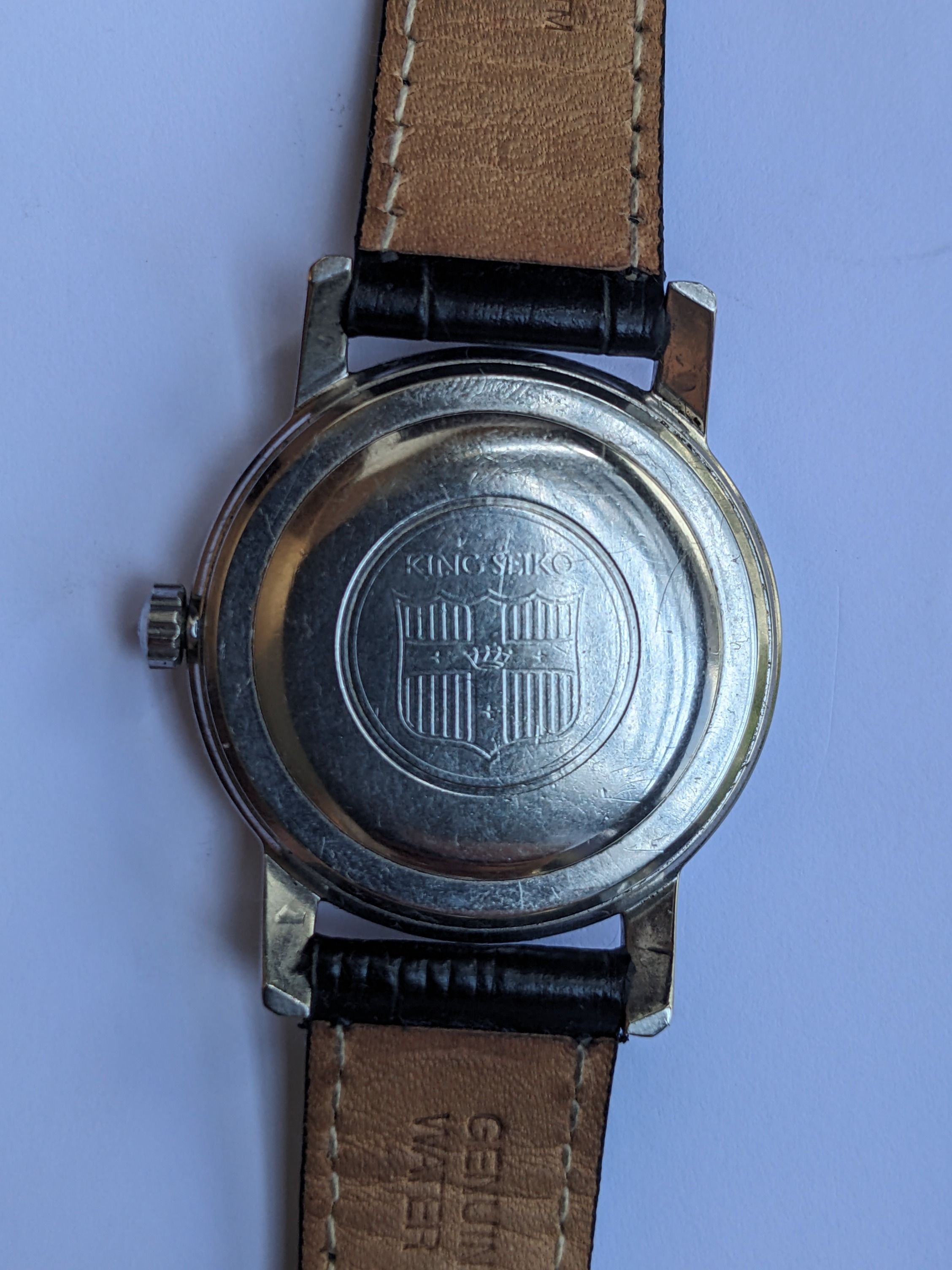 First King Seiko Stainless Steel Slim Handwind Movement Luxury