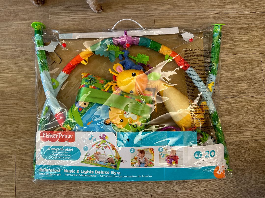 Fisher price music and lights clearance deluxe gym