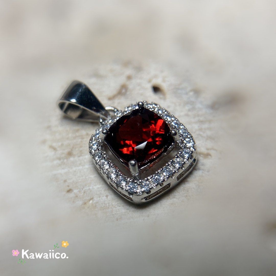 Garnet gemstone necklace sale