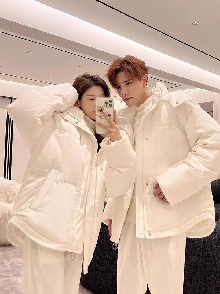 White shop army jacket