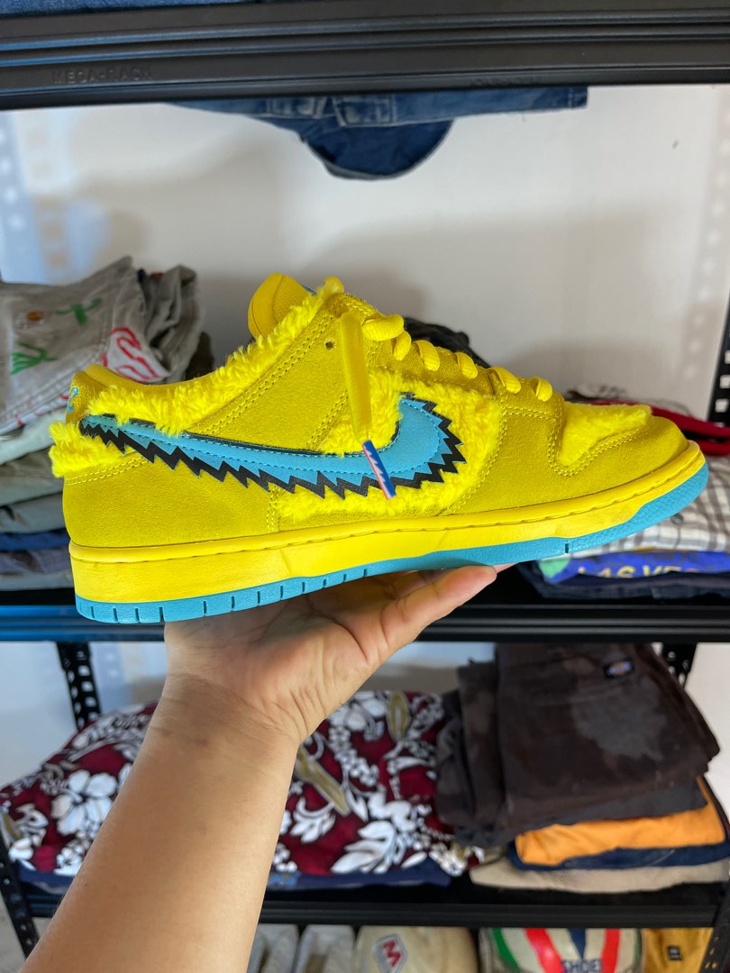 FUXK FAKE AUTHENTIC NIKE Grateful Dead SB Dunk Low Yellow