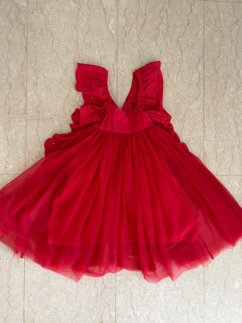 Red dress for 4 year girl top