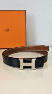 Guaranteed authentic Hermes Constance reversible belt, size 80