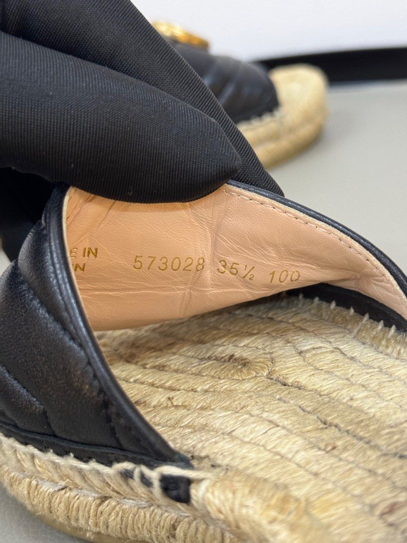Gucci marmont espadrille slides cheap