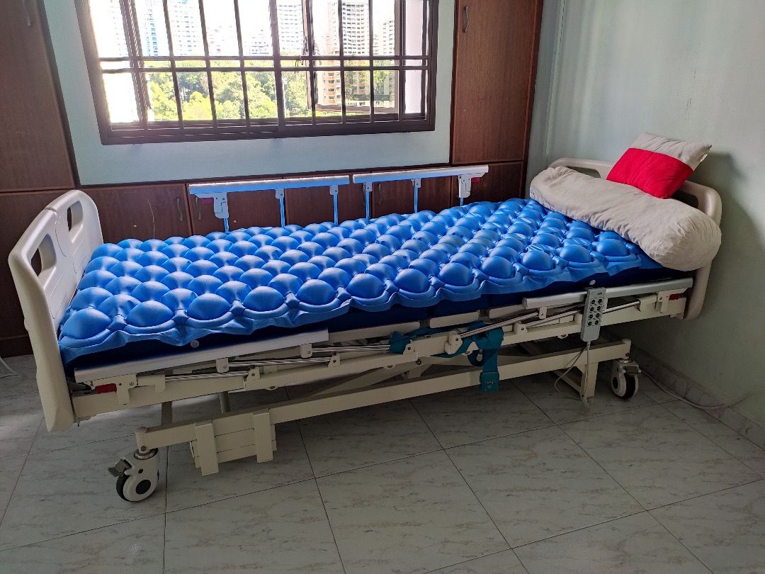 Hospital Bed Electric with Pressurized Air Mattress, Furniture & Home