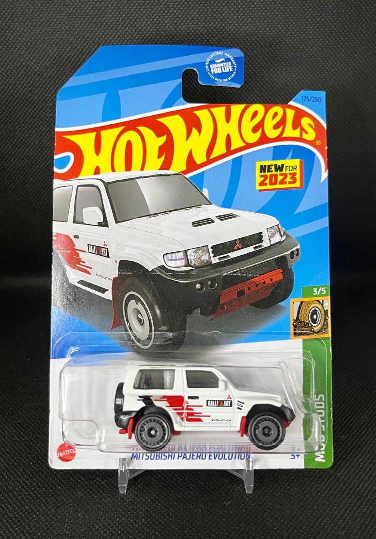 Hot Wheel HW Mud Studs “MITSUBISHI PAJERO EVOLUTION” Diecast Model Car (Category: Vehicle & Diecast Models) located in Quezon City. Submitted by nej2368 (Listing ID 1279631041, Image 1). Description: For sale: Hot Wheel HW Mud Studs “MITSUBISHI PAJERO EVOLUTION” Diecast Model Car 1:64 scale Diecast with plastic parts. 💯% Authentic. Brand new. MOC. In great excellent condition. Actual photo posted. What you see is what you get. Mode of payment: -