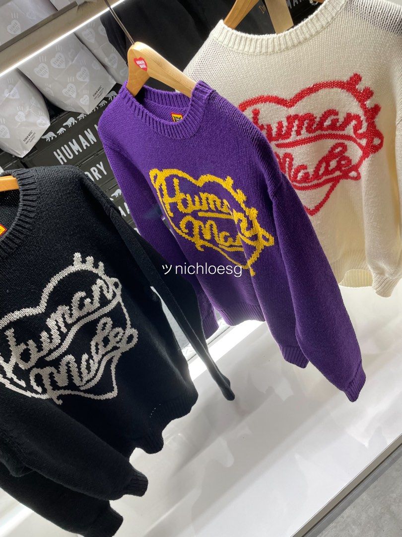 HUMAN HOPE LOW GAUGE KNIT ネイビーhuman made Human Made Low Gauge