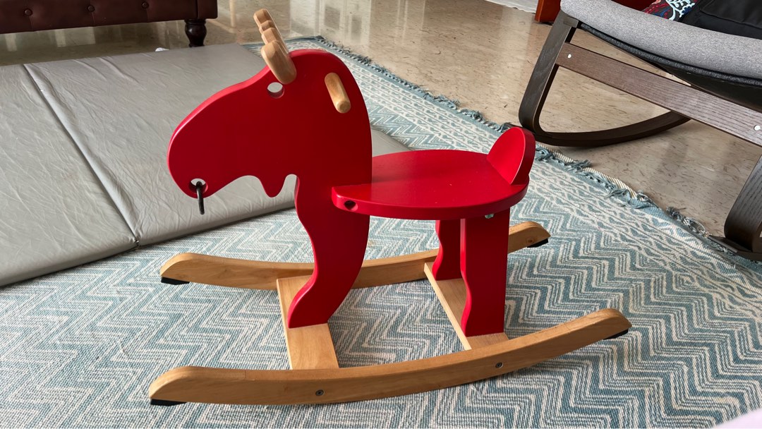 Ikea kids horse rocker EKORRE Hobbies Toys Toys Games on