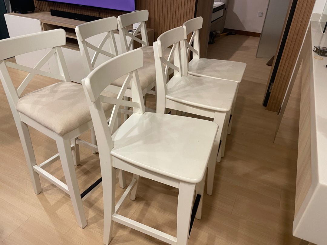 Ingolf Bar Stools Chairs, Furniture & Home Living, Furniture, Chairs on