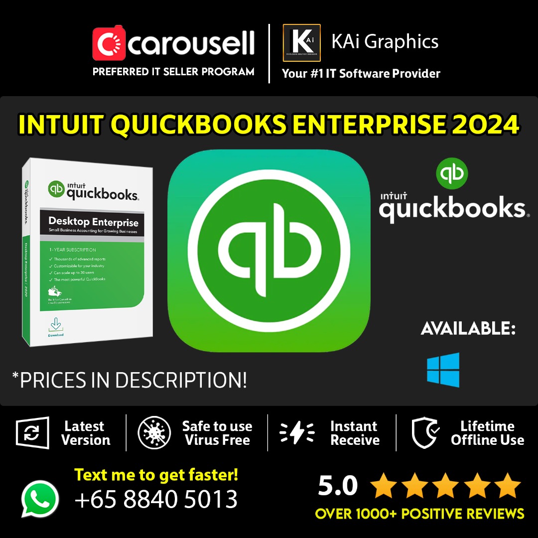 Intuit QuickBooks Enterprise 2024 Accountant Lifetime For Windows PC ⭐