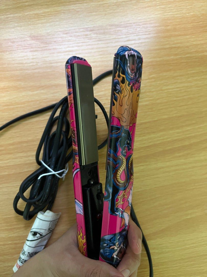 Iso Professional Red Tattoo Turbo Silk Ionic Straightener Beauty
