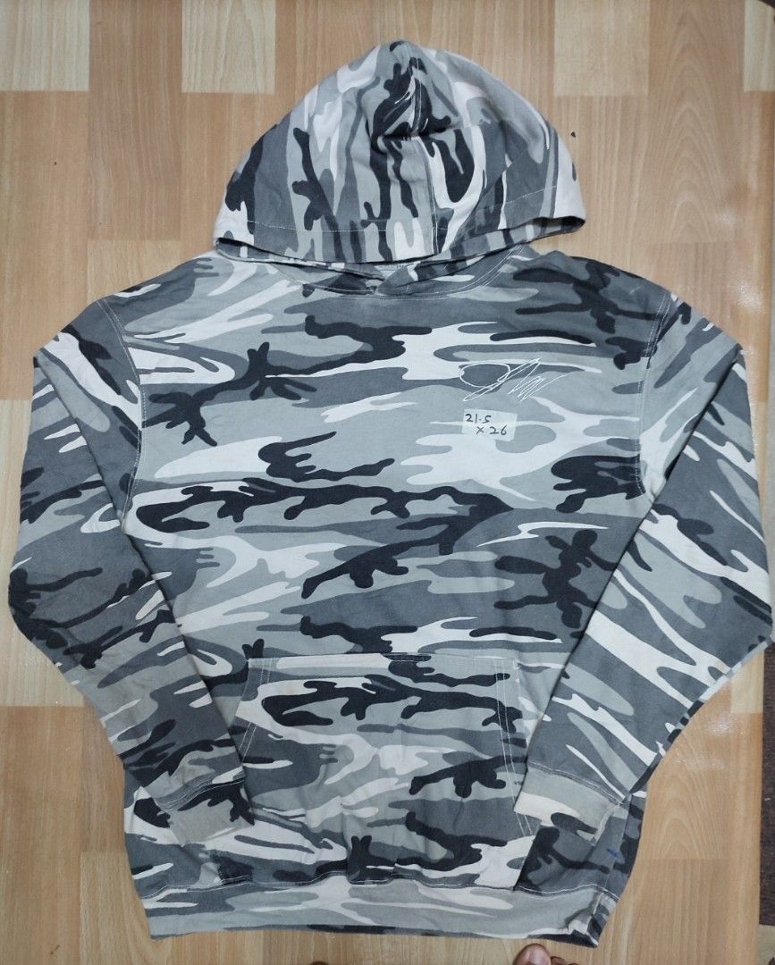 Jake paul blue camo hoodie top