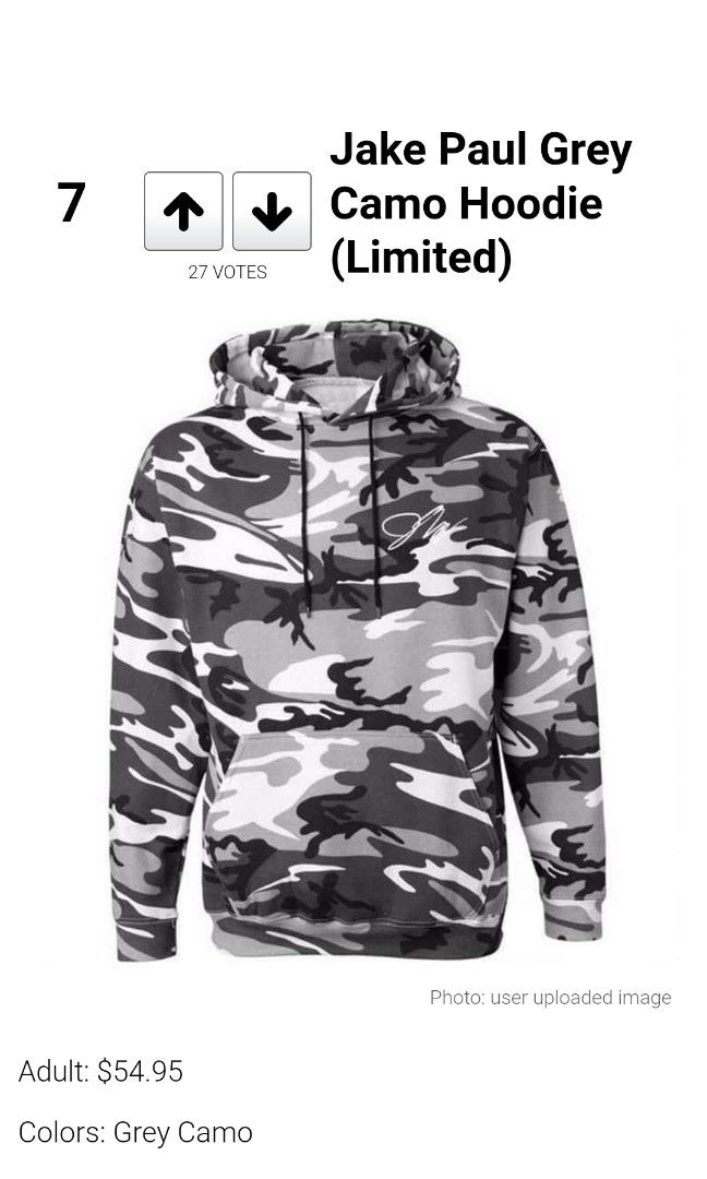 Pink camo jake paul sale hoodie