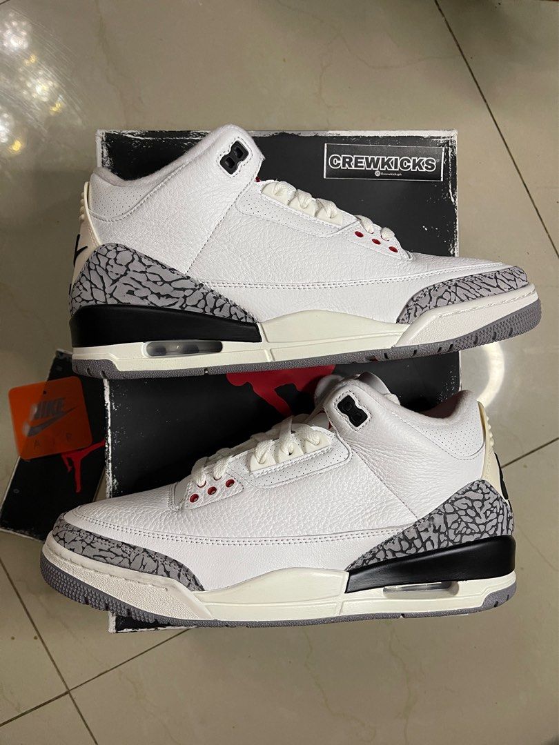 Jordan 3 'White Cement Reimagined' (Category: Sneakers) located in Quezon. Submitted by crewkicks.ph (Listing ID 1279649968, Image 3). Description: Jordan 3 'White Cement Reimagined' Size 10.5 Brand new (w flaws) ₱ 14,498 ONLY! (Below Market Price) • Detailed & Actual pics are posted. • Original / Legit / Authentic • Money-back guarantee if proven fake. • Prices may change without prior notice. • Other sizes available for pre-order, price varies.