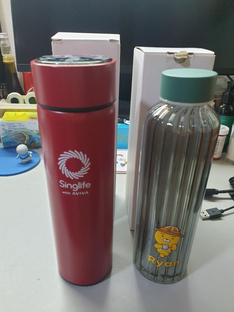 Kakao and Friends (Typo) Water Bottle /Thermal Flask with LED Temp