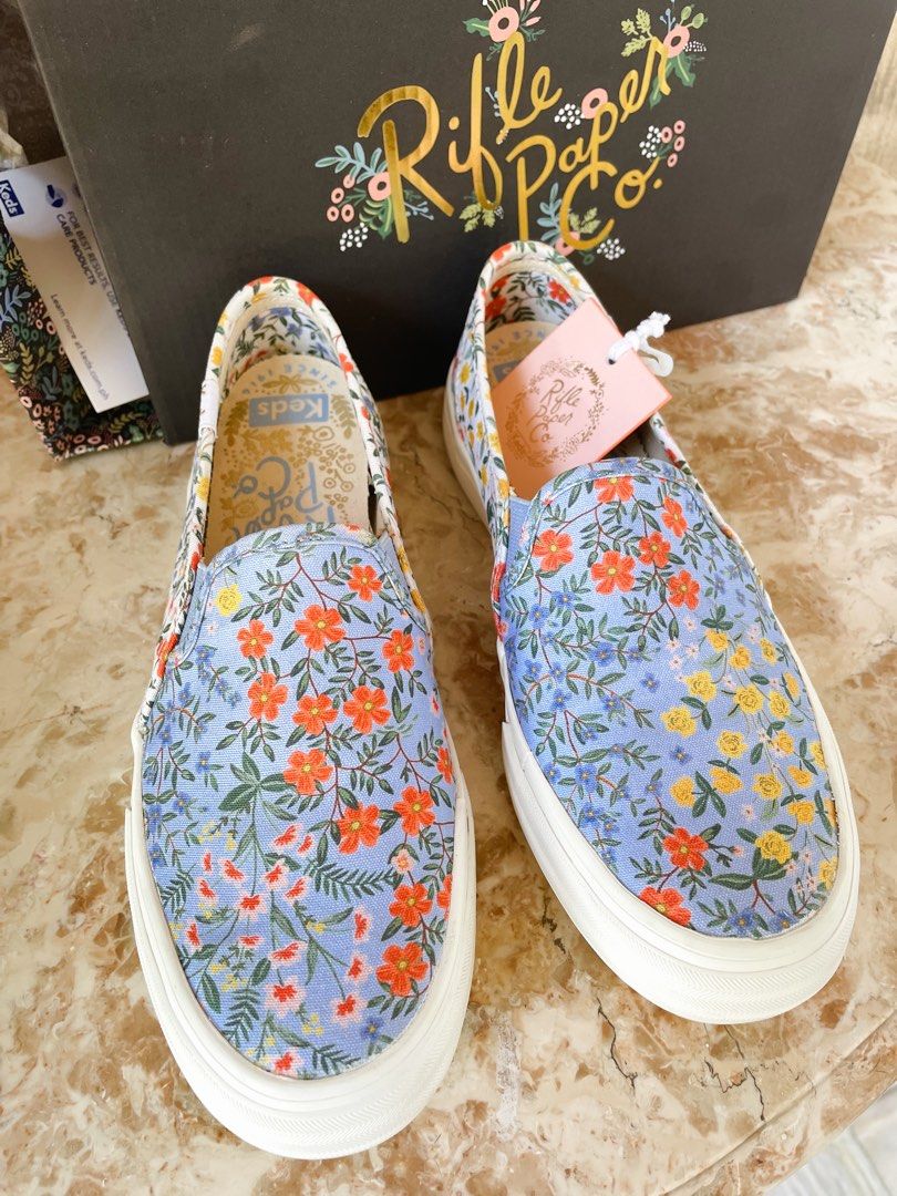 Keds Rifle Paper Co. Double Decker Wildwood Slip Ons Women s