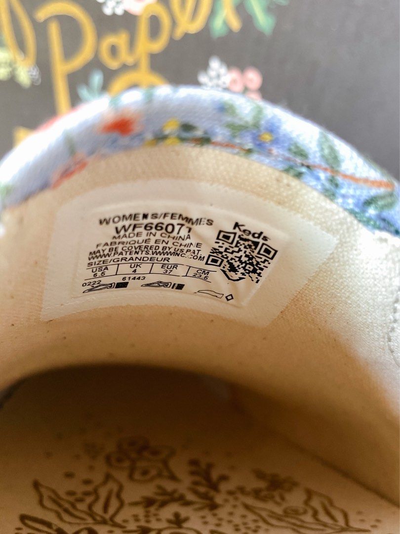 keds rifle paper slip ons