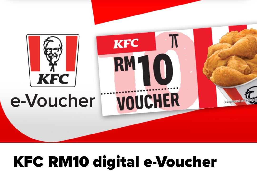 KFC RM10 digital evoucher, Tickets & Vouchers, Vouchers on Carousell
