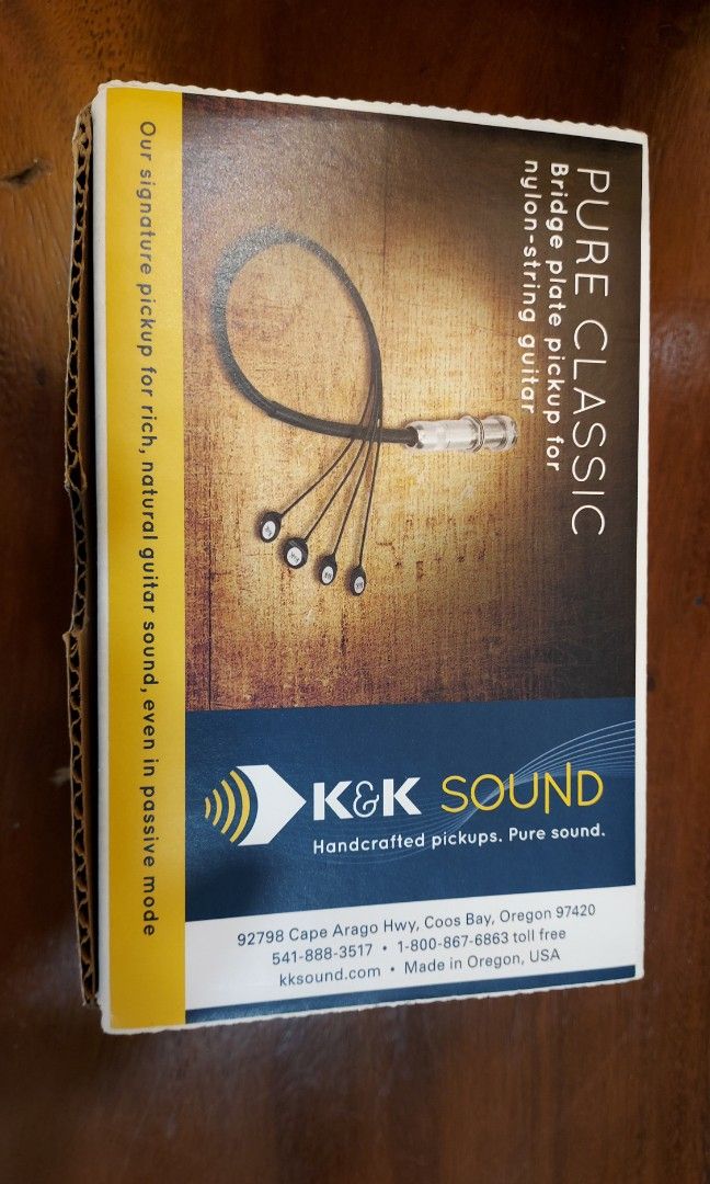 K K Pure Mini Classic 4 Head Sensors. Acoustic Guitar Passive Pickup. New USA Made