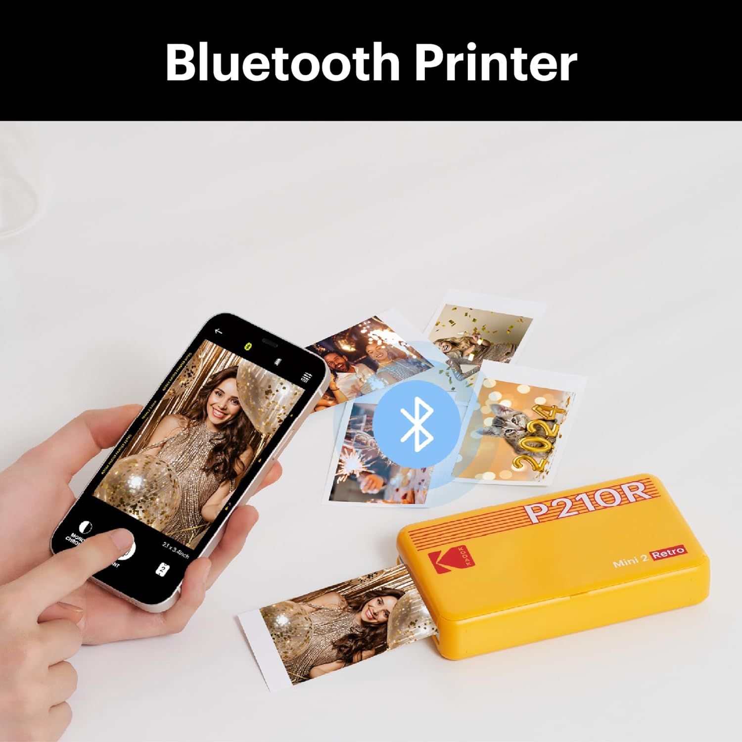 KODAK Mini 2 Retro Portable Instant Photo Printer, Wireless