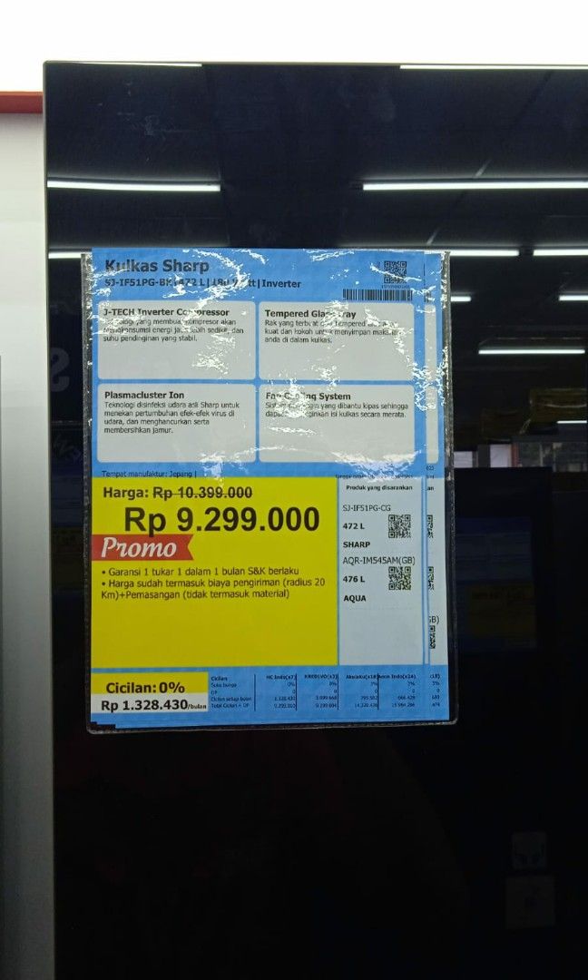 Kulkas sharp | Cicilan Cepat Tanpa Kartu Kredit Bunga Ringan, Kitchen