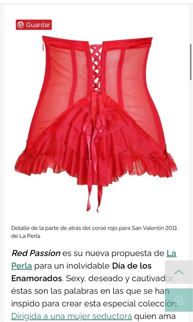LA PERLA, Red Women's Bustiers, Corsets & Suspenders