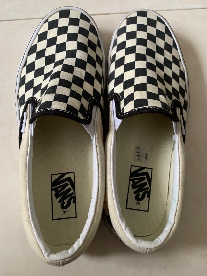 ladies van slip on shoes