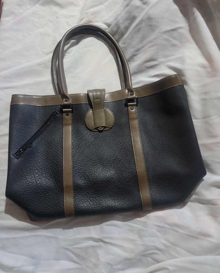 LARGE POLA LEATHER TOTE BAG