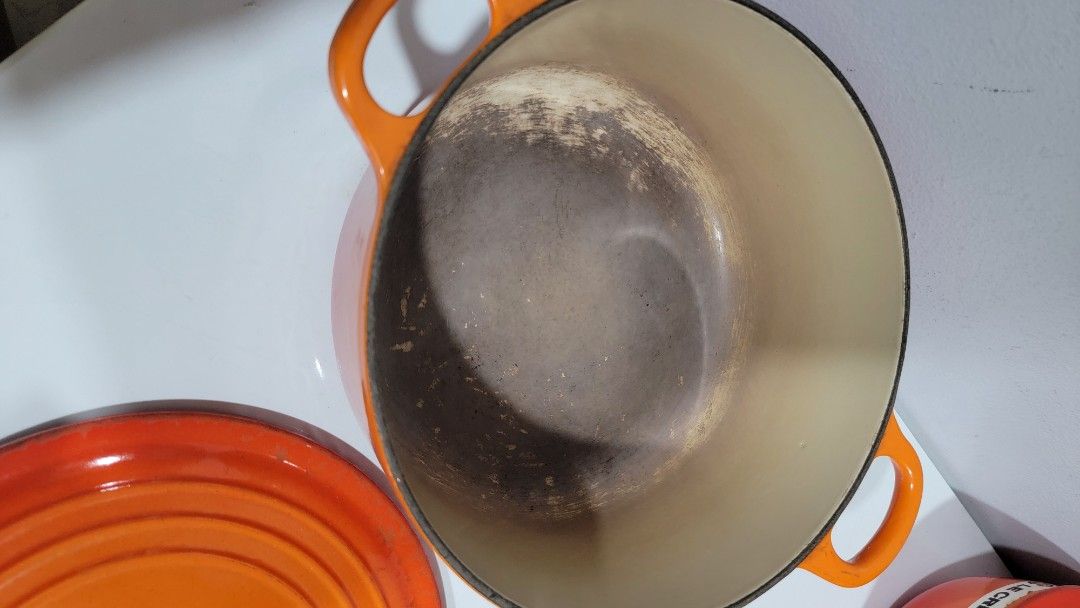 Le Creuset Big Sauce Pan (Category: Cookware & Accessories) located in Quezon City. Submitted by pm3131 (Listing ID 1279601555, Image 3). Description: From Japan Used Negotiable Buyers will book the courier and shoulder the delivery fee.
