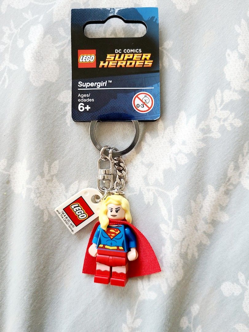 Lego top supergirl keychain
