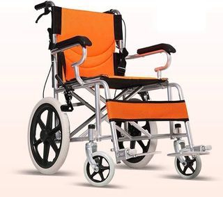Lightweight travel wheelchair small wheels