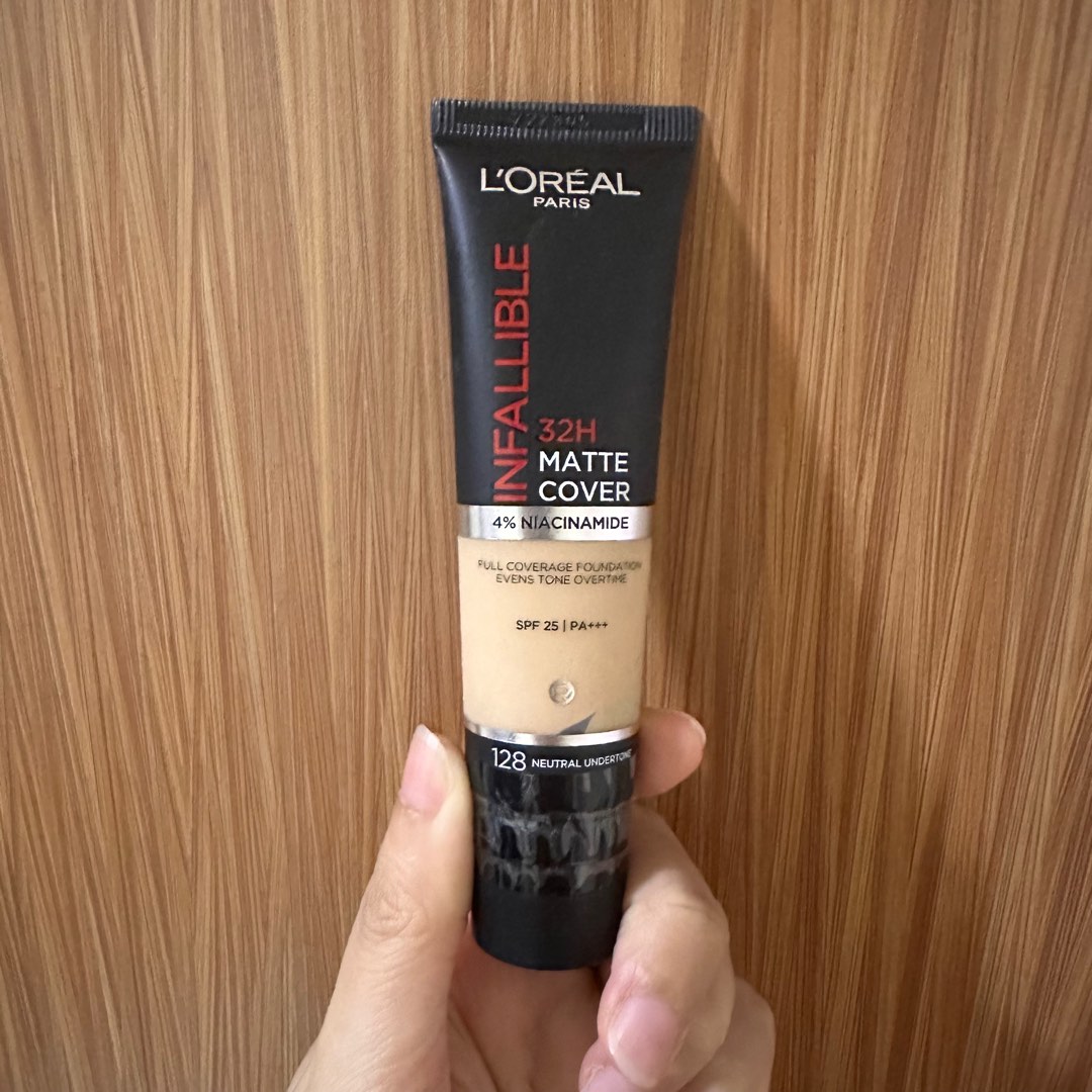 L'Oreal Infallible 32H Matt Cover 128, Beauty & Personal Care, Face, Makeup  on Carousell