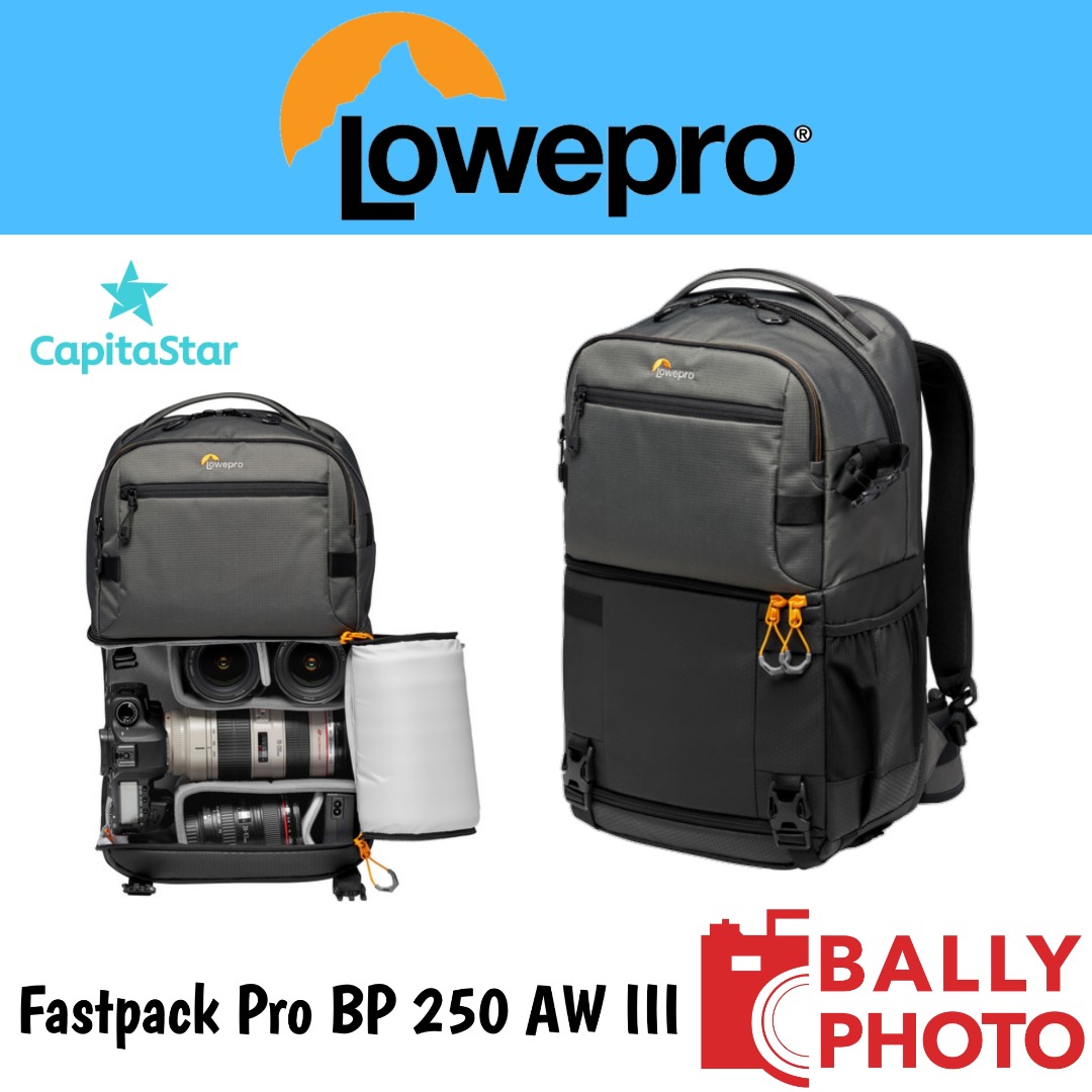 Lowepro Fastpack Pro BP 250 AW III Photography Photography Accessories Camera Bags Carriers on Carousell