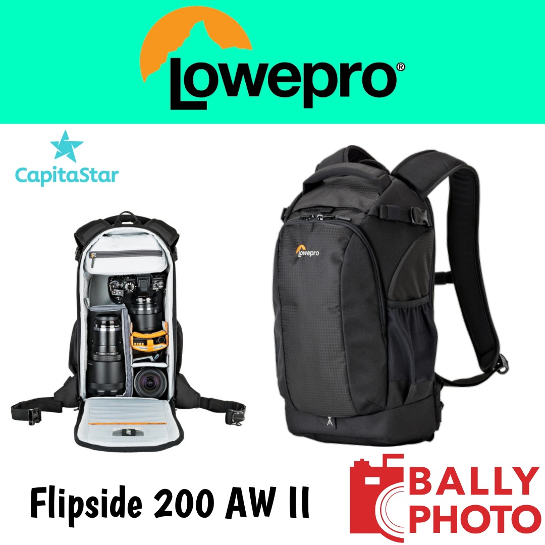 Lowepro Flipside 200 AW II Camera Backpack (Black)